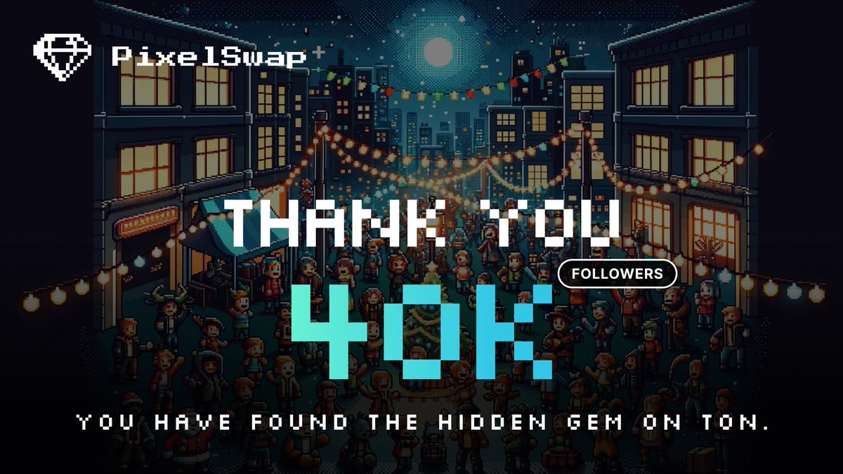 We're ecstatic to share that our incredible #PixelSwap community has surpassed a remarkable milestone of 40K followers on Twitter! 🚀

To each and every follower, we extend our deepest gratitude for your unwavering support, engagement, and trust in our mission. Your enthusiasm…