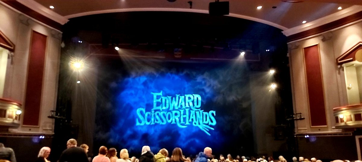 The magic of theatre. Matthew Bourne's version of 'Edward Scissorhands' (at Hull New Theatre). After about 10 minutes, a young voice behind me said to their parents, 'Why is nobody speaking?'.
#dance #contemporarydance  #matthewbourne #edwardscissorhands #newtheatre #Hull