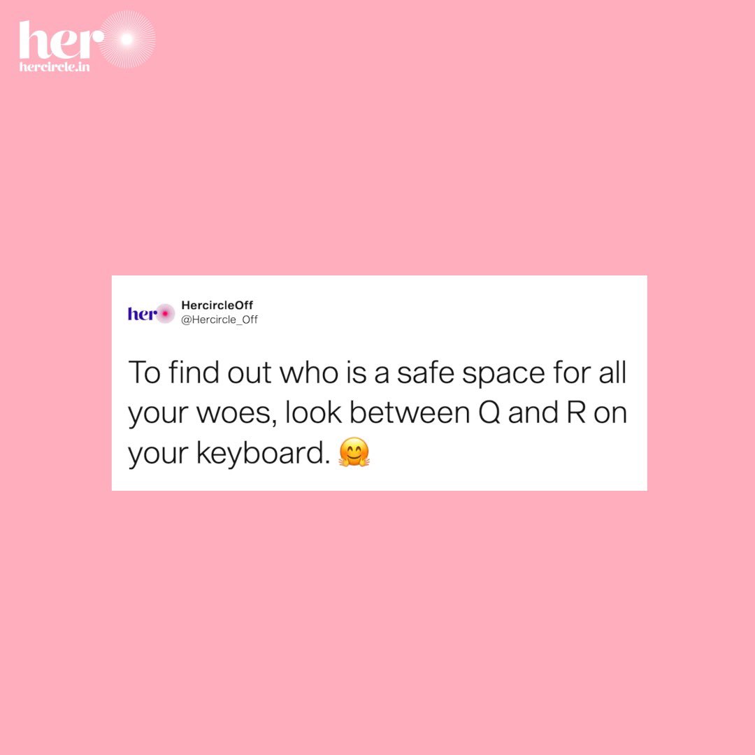 Reading between the 'keys'! Not us jumping on the #keyboardtrend

#hercircle #hercirclehasnolimit #hercirclecommunity
#sisterhood