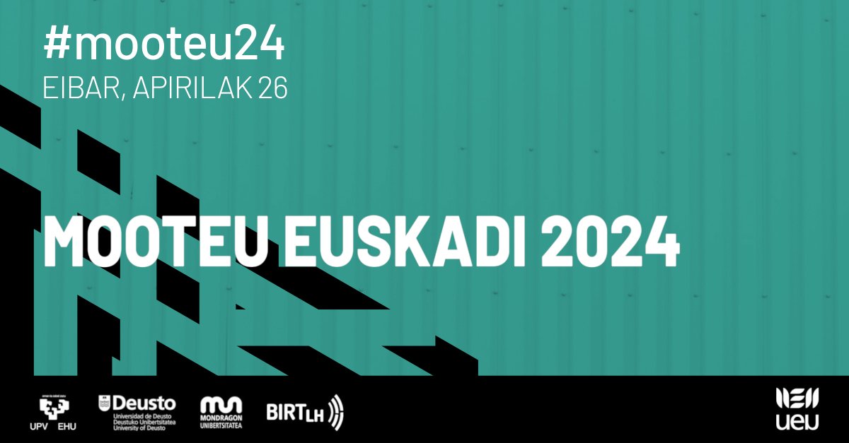 moot_eu's tweet photo. #mooteu24|  

Apirilaren 26an Mooteu Euskadi jardunaldia izango da Eibarren. 

Oraindik izena emateko aukera dago

Info + ->https://t.co/sOwwMlys3b https://t.co/D819H1BlcI