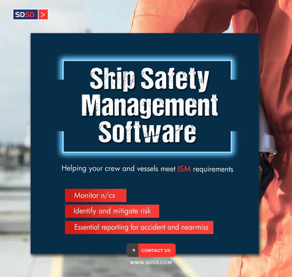 Customisable software to manage your safety data and records and keep your fleet compliant. Available in mobile app for MAMS users. Find out more - sdsd.com/contact-us

#SDSD #digitalsolutions #maritime #MAMS #QHSE #digitalshipping #SDSDsmartsolutions #shipowners #shipmanager