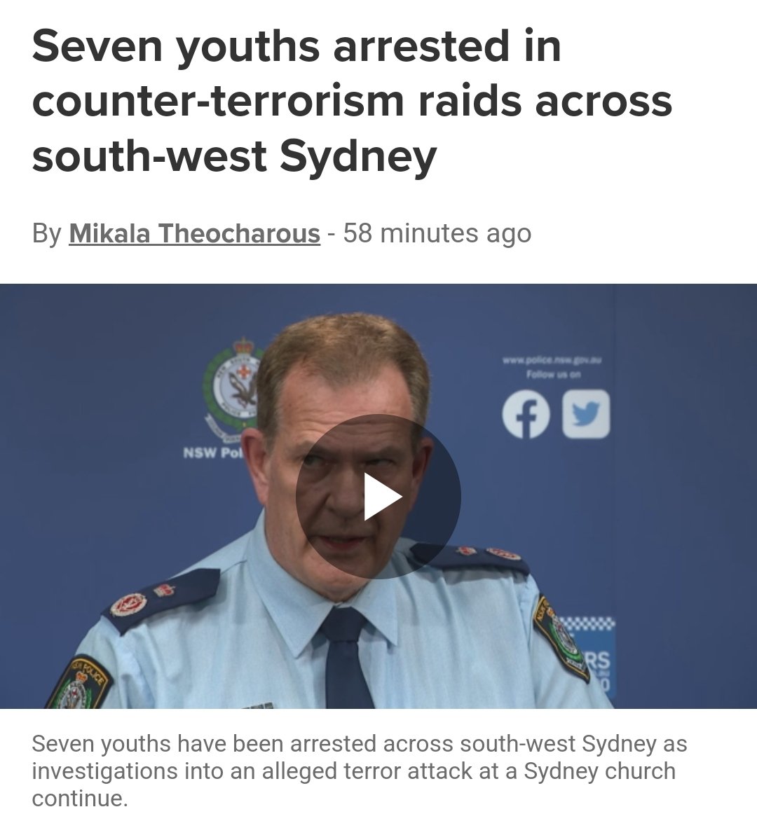 First we hear of pro palestine disruptors wanting to agitate on ANZAC day

Then we see 7 young offenders arrested in counter terrorism raids

We warned of the consequences of inaction after the Oct 9 separatist hate rally in support of Hamas.

We absolutely have every right to…