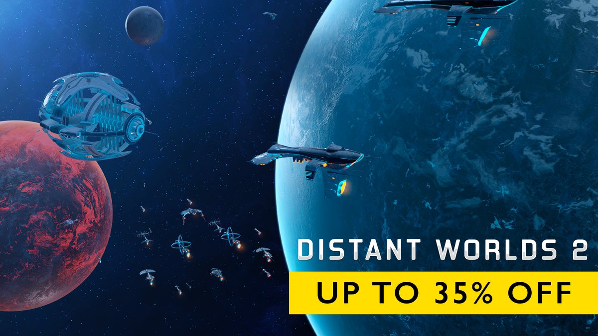 Uncover procedurally generated galaxies filled with diverse planets, civilizations, and anomalies. The universe is yours to explore. Distant Worlds 2 is up to 35% off on Slitherine: slitherine.com/game/distant-w…