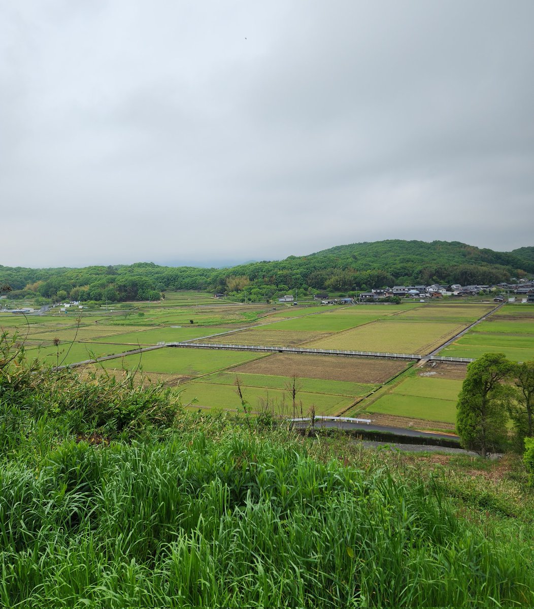 🌳喉かな風景🏞️ 何気に立ち寄ってみたんだけど 何もなかったな～😅 せっかく📷️おさめたんでｱｹﾞときます😁 田園風景 景色は良かったです😄 早々と紫陽花もみれましたし✨️ 場所 総社市 造山古墳