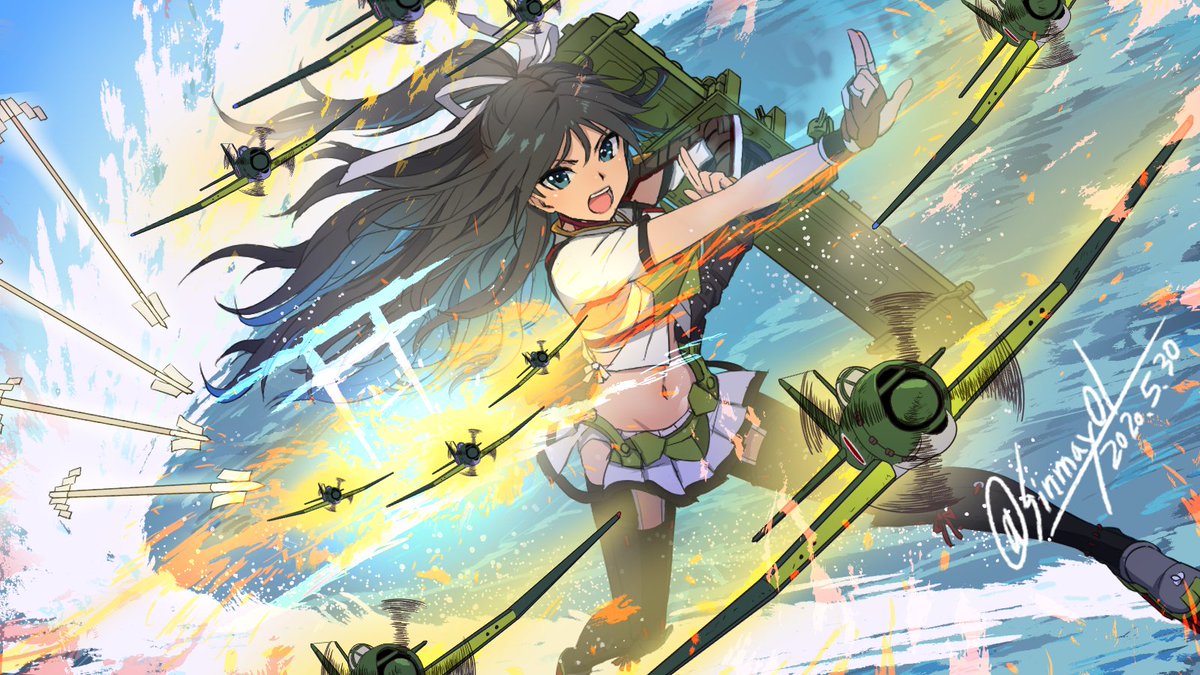 艦これ「#艦これ11周年おめでとうお気に入り再掲。おめでとうございます! 」|新米(ｱｯﾃﾝﾎﾞﾛｰP)のイラスト