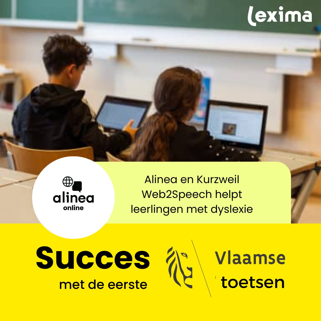 Succes aan de leerlingen die voor de 1ste x de Vlaamse toetsen afleggen!  Leerlingen met een leesprobleem kunnen Alinea of Kurzweil via LeesVoor! gebruiken.   Alle info via de online infosessie op 16/05 of bekijk de opname  👉 bit.ly/3nRlSm5 #Lexma #Vlaamse toetsen