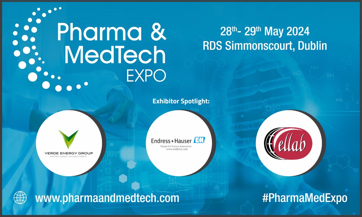 We are so excited to unveil our exhibitors for the #Pharma&MedTechExpo on May 28-29, at RDS Simmonscourt! Today's spotlight: Verde Energy Group, @Endress_Hauser & Ellab Stay tuned for more! Register free: bit.ly/43c8Uja #ManufactruingExpoIRE