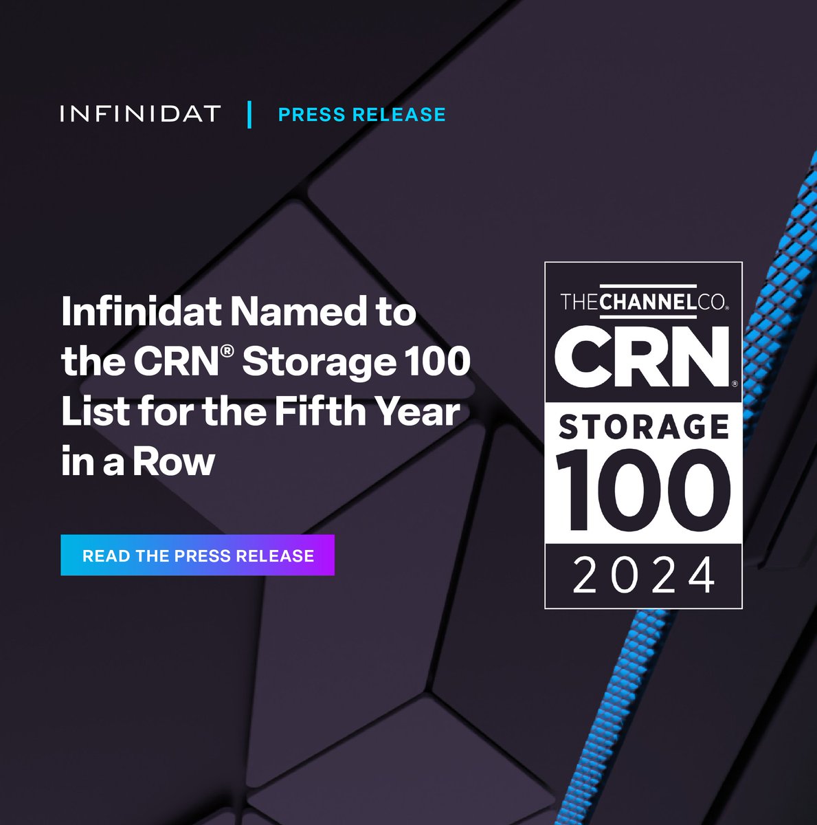 Raise your hand if you were named one of the world's 50 coolest software-defined storage vendors by @CRN. 🖐️ Read about why Infinidat made the list. okt.to/RODU2A