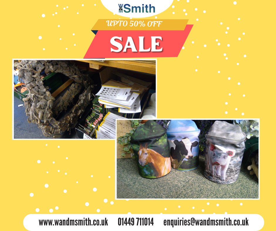 WMSmithSuffolk's tweet photo. 🎉 Score big with our sensational sale at W&amp;M Smith! 🛍️ Explore a treasure trove of discounted products, with up to 50% off. From florist essentials to crafting gems, there's something for every creative soul. Don't miss out – shop now! 💸 #WMSmith #SaleFrenzy #UpTo50Off 🎁🎈 https://t.co/1xfSTZed6U