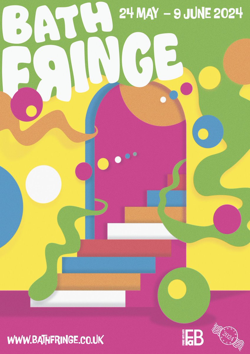 It's a month until @bathfringe opens it's doors! Did you know that this gorgeous poster was designed by our third year Graphic Design Student Tanya Miles? To find out more go to bathfringe.co.uk