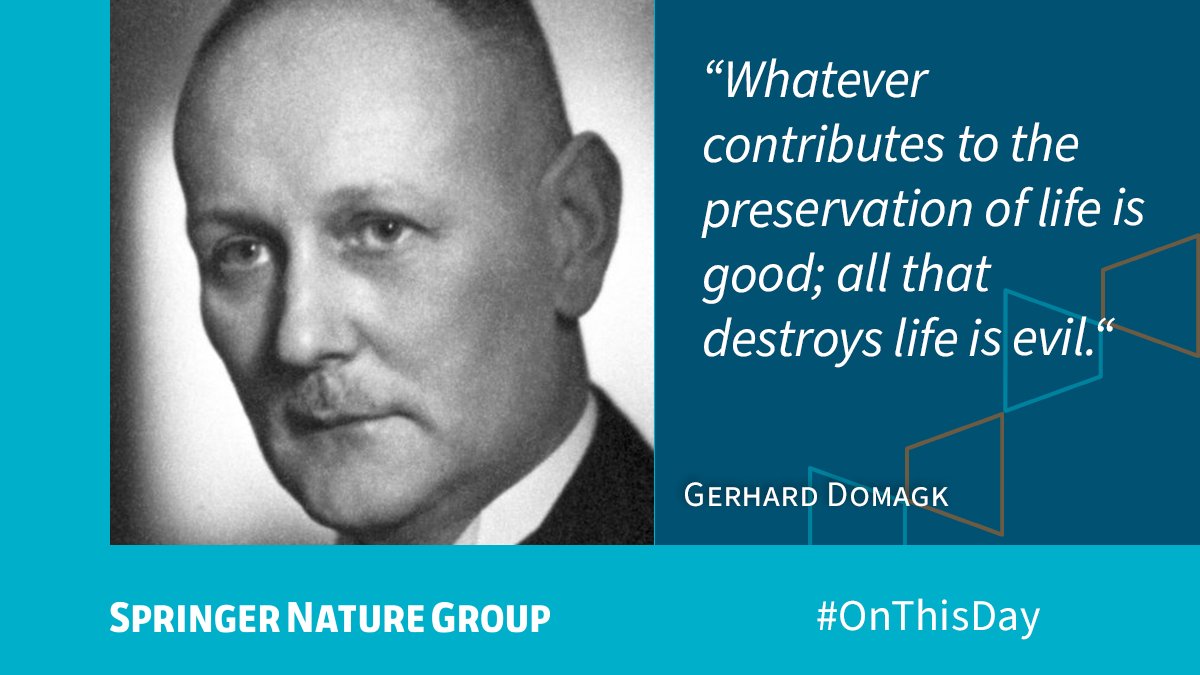 Gerhard Domagk, who died #OTD in 1964, was a German bacteriologist and pathologist. He was awarded the 1939 Nobel Prize for Physiology or Medicine for his discovery of the antibacterial effects of Prontosil, the first of the sulfonamide drugs.