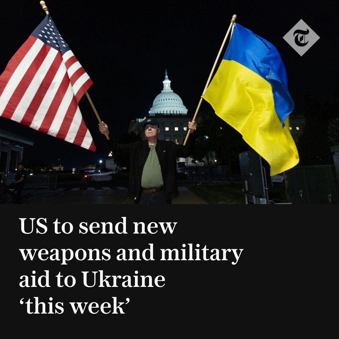 🇺🇸🇺🇦 Joe Biden has vowed to begin sending Ukraine new weapons as soon as this week after the United States Congress passed a $61 billion aid package after months of bitter deadlock Follow for live updates👇 telegraph.co.uk/world-news/202…