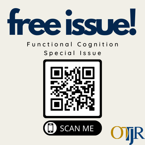 OTJRJournal's tweet photo. To celebrate #OTMonth and @AOTFoundation's latest podcast, our #FunctionalCognition Special Issue is #FREE to read via #openaccess until May 15, read it today!
Podcast: https://t.co/wRFidx3TAN
Special issue: https://t.co/Fsa4RB9JMu
#OccupationalTherapy #OTResearch #OT #OTA #OTP https://t.co/mJ5aZrVk8M