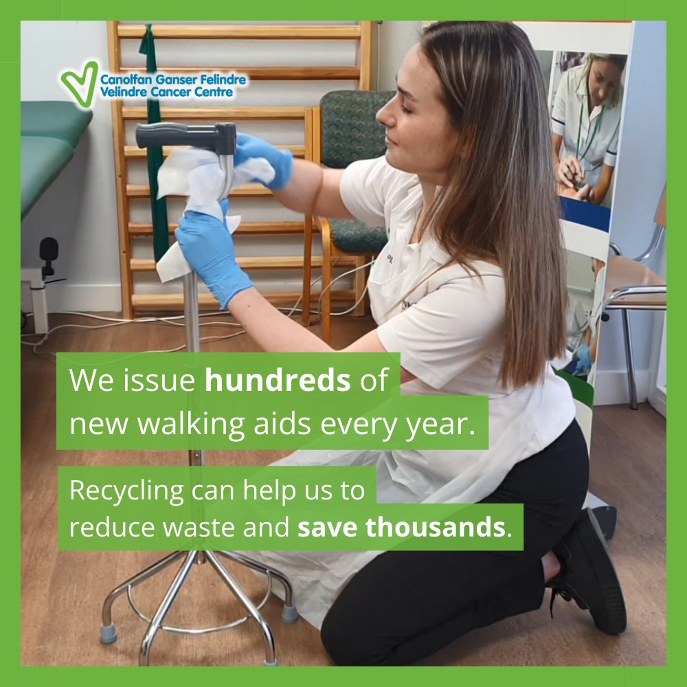 No longer need your walking stick, Zimmer frame or crutches? ♻️ Please visit ‘Y Sied’ to recycle these by and return your walking aids to Velindre. With your help, we can save vital resources and lower our impact on the environment. Find out more: 🔗 velindre.nhs.wales/velindrecc/ser…