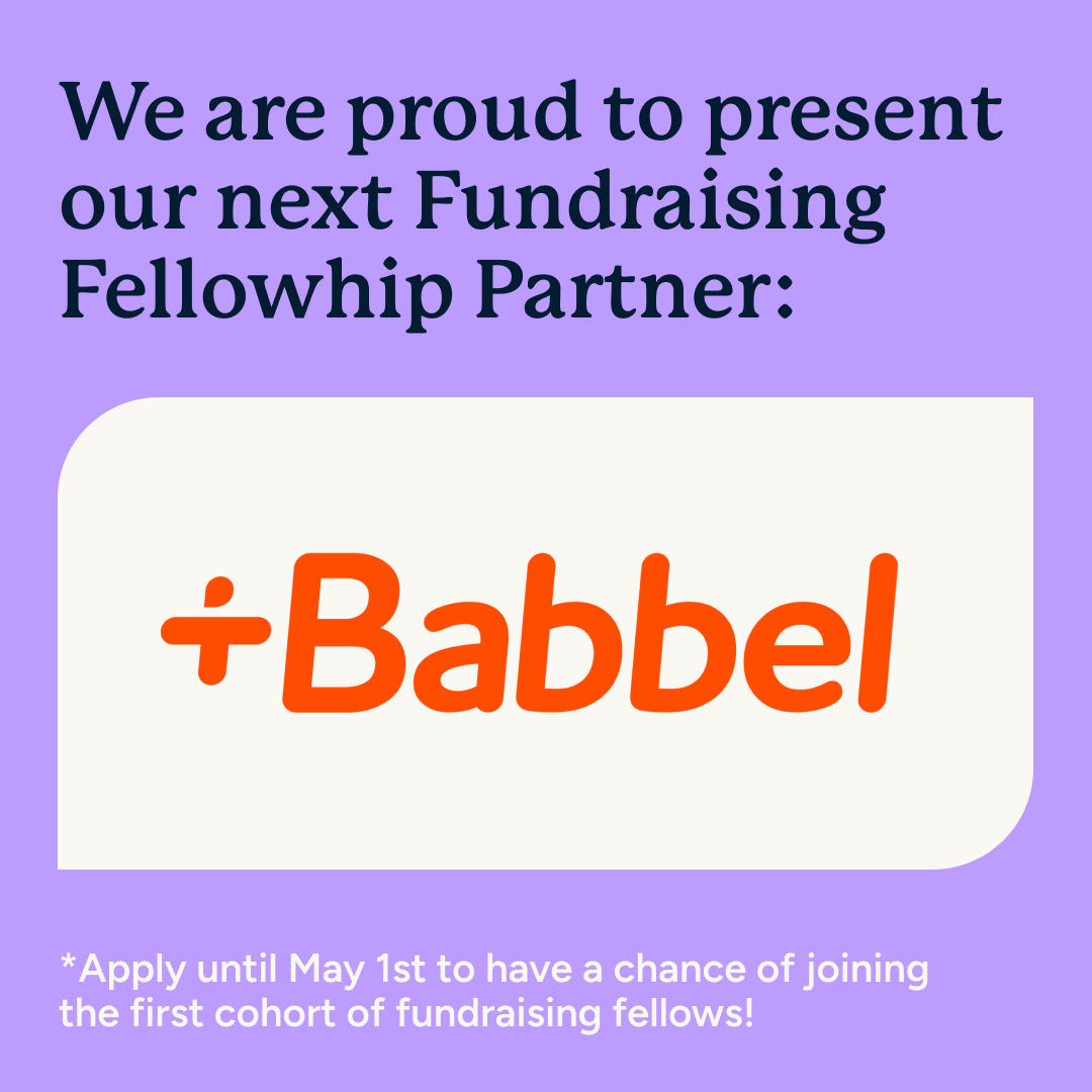 Only one week left to apply for our Fundraising Fellowship, and we're thrilled to introduce our next partner: Babbel! 🚀

Apply today to engage with amazing organizations!

#CSR #CorporateSocialResponsibility #CorporateFundraising #LifelongLearning #Fellowship #Fundraising