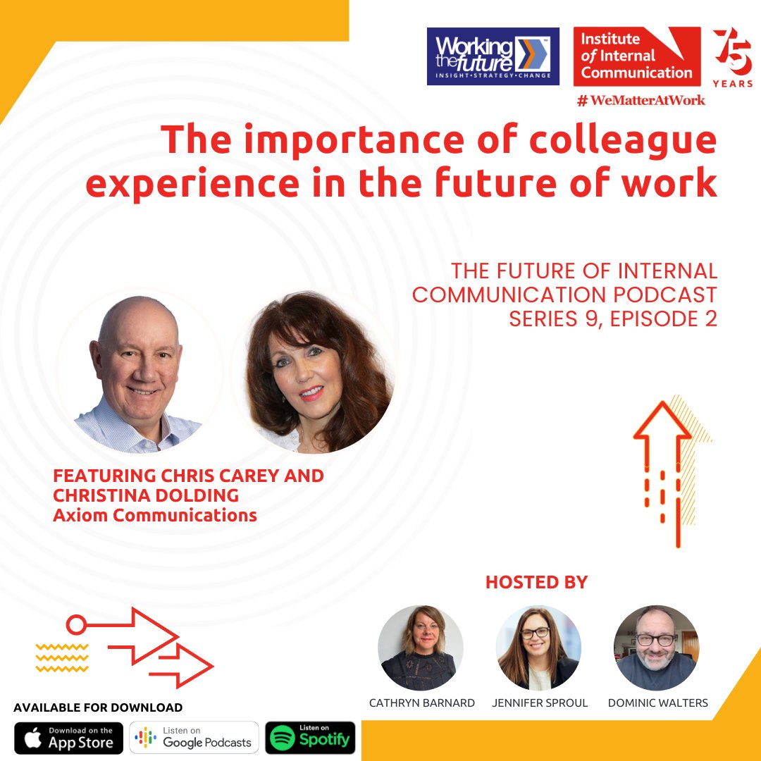 🔊 Catch Up on the Highlights of Series 9 of the Future of Internal Communication Podcast.

In a highlight of our recent series, the team discusses the importance of colleague experience.

🎧 Listen Now: ow.ly/1xQH50RlZ3h

#ColleagueExperience #FoICPodcast