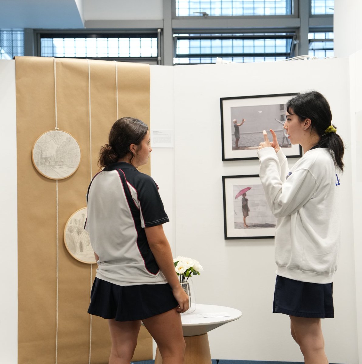 SAISSingapore's tweet image. The IBDP art exhibition displayed our seniors' talent and skill as their crafted pieces invited viewers to explore the realms of imagination and emotion. 
#StamfordAmerican #CognitaWay #IBDP #Art
