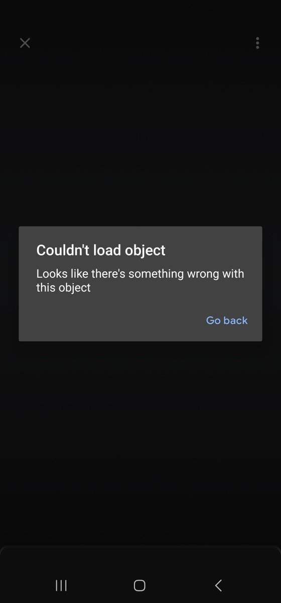Have some faith in your monitors, Samsung! Got this when trying to view AR representation of one of their monitors on a product page.