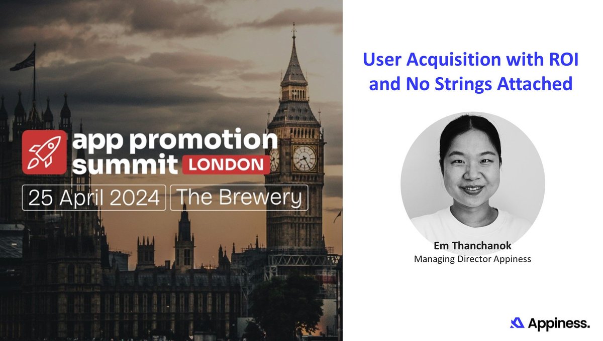 ❗Do you want to Grow your #AppMarketing? Speak with Em Thanchanok  from #Appiness on how to drive your sales and accelerate app growth with award-winning services! 🚀📱

#performancemarketing #performance #appgrowth #useracquisition #app #growth #mobileperformance