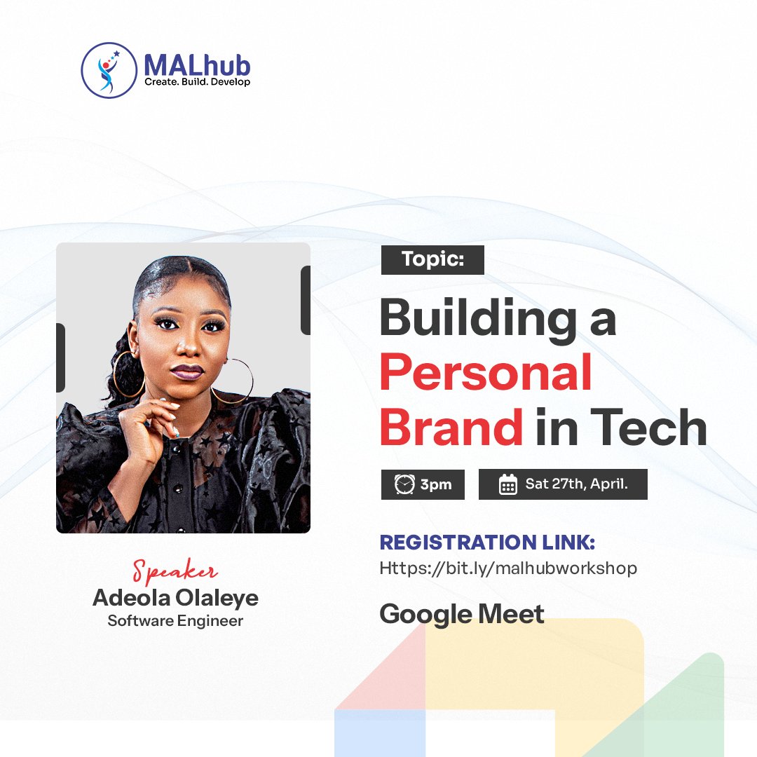 Are you ready to take your tech career to the next level? Join our upcoming workshop at MALhub and learn how to build a personal brand that stands out in the tech industry. Register now at: bit.ly/Malhubworkshop Don't miss out on this opportunity to invest in your career and…