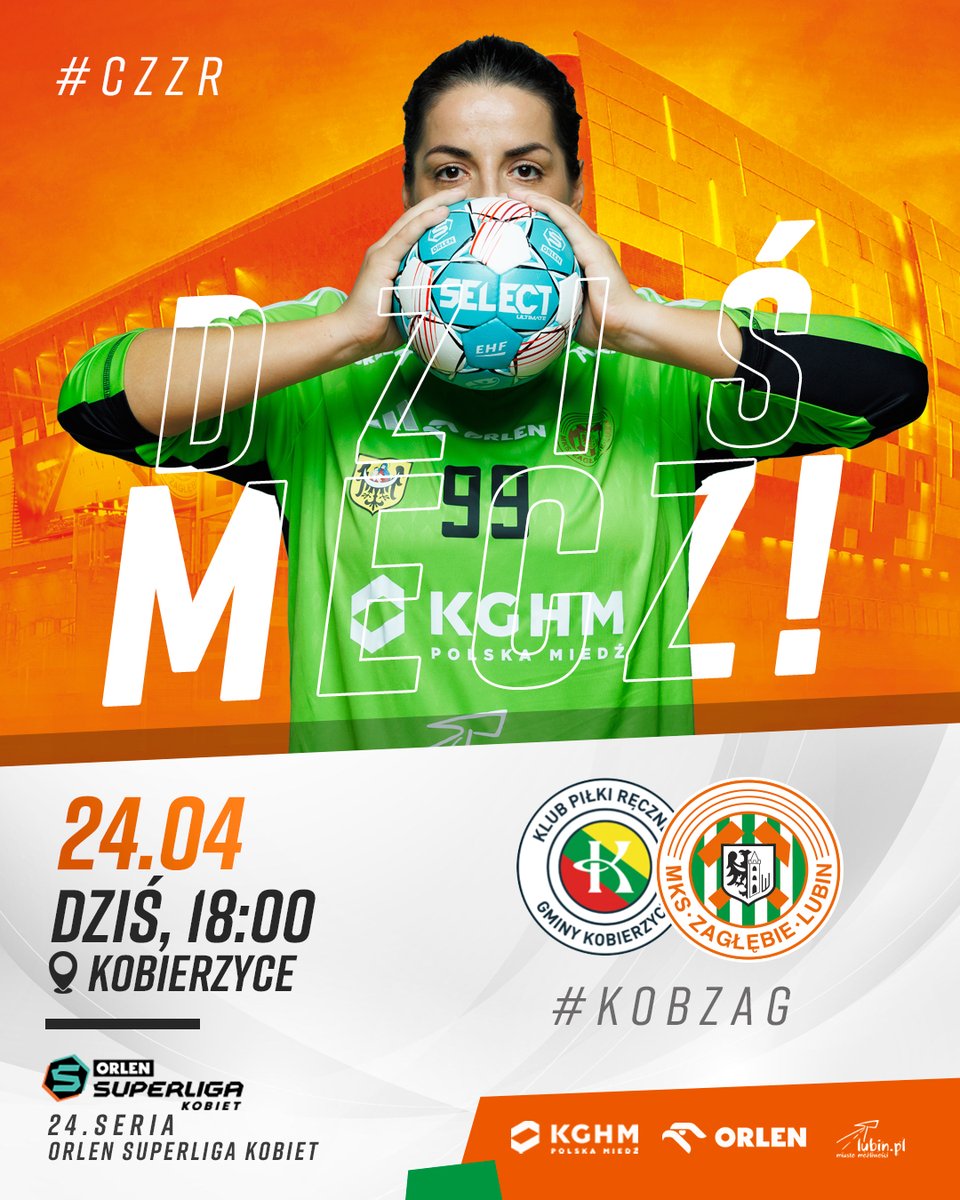 MKS_ZL's tweet photo. #DziśMecz #Wyjazd #Derby
___________
🆚 @kprkobierzyce 
📅 Dziś, 24.04.2024
🕓 18:00
📍 Kobierzyce
📺 Polsat Sport News
Sponsorzy główni: KGHM Polska Miedź S.A., ORLEN, Miasto Lubin
#CZZR @SLkobiet @kghm_sa @mkszaglebiepl @ZaglebieLubin @GrupaORLEN https://t.co/2l53udj2kQ