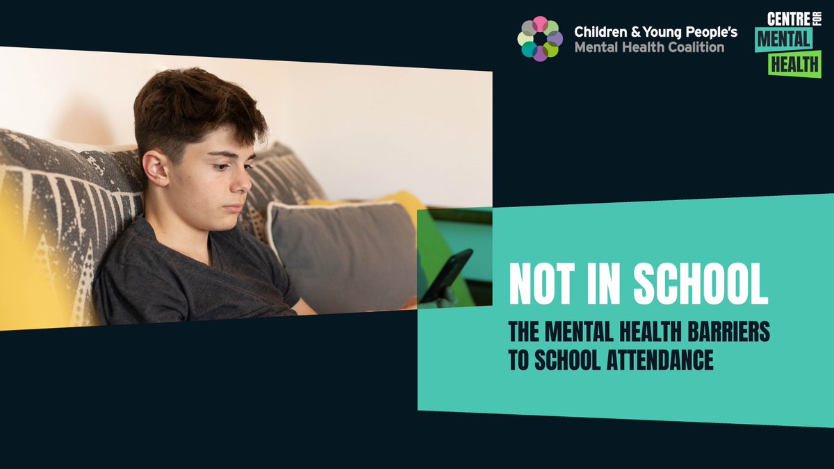 Today, alongside @CentreforMH we published a new report exploring the mental health barriers to school attendance cypmhc.org.uk/publications/n… 🧵 #NotInSchool