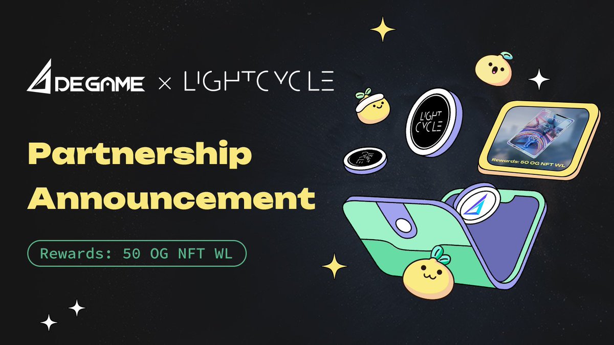 🥳Dear gamers! We are thrilled to announce the official launch of the LightCycle OG NFT WL giveaway event! 👾Seize the opportunity to become an early contributor with @LightCycle_City and earn exclusive LightCycle OG NFTs! 🌟 Let's advance together! Act quickly🏃!…