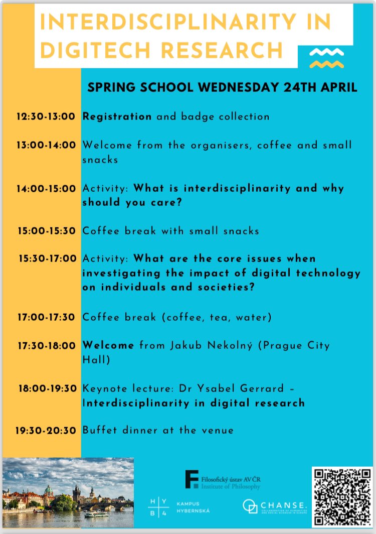 The Spring School Interdisciplinary DigiTech research starts today! Registration opens at 12.30 📝