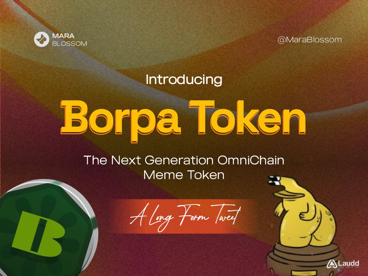 TheMarablossom's tweet photo. EntangleFi mainnet finally goes live today and you know what that means? 

$BORPA is about to take the memecoin game intergalactic!

With a valuation of $1.4M compared to its potential to shake up the memecoin market, 

@BorpaTokencom is an omnichain meme token built on the @Entanglefi ecosystem which saw a massive 50x growth during its launch. 

And the first memecoin it’s incubating, called Borpa is expected to do so. 

If you missed EntangleFi, do not miss Borpa❗️

Why? 

What makes BORPA unique is how it integrates with Entangle's infrastructure to offer an "Omnichain" experience. 

This means BORPA can work seamlessly across multiple blockchain networks like Ethereum, BNB Chain, and Solana, making BORPA super accessible and useful in the crypto market.

Their dual-themed branding aims at reaching a wide audience. 

Fair distribution of supply with 51% allocated to high APR farms, their deflationary token strategy increases viral growth with more interactions. 

The Borpass artifact concept adds a lottery-like thrill to holding the token, and their omnichain approach, backed by EntangleFi, has set them apart from others. 

Entangle understood meme coin and created $BORPA to take us to the moon. 

To reward my dear followers, I’ll be giving out 5 WL spots in less than 24 hours. 

But before then, make sure to follow me @marablossom and turn on notification 🔔 

I’ll be back in a bit🤝