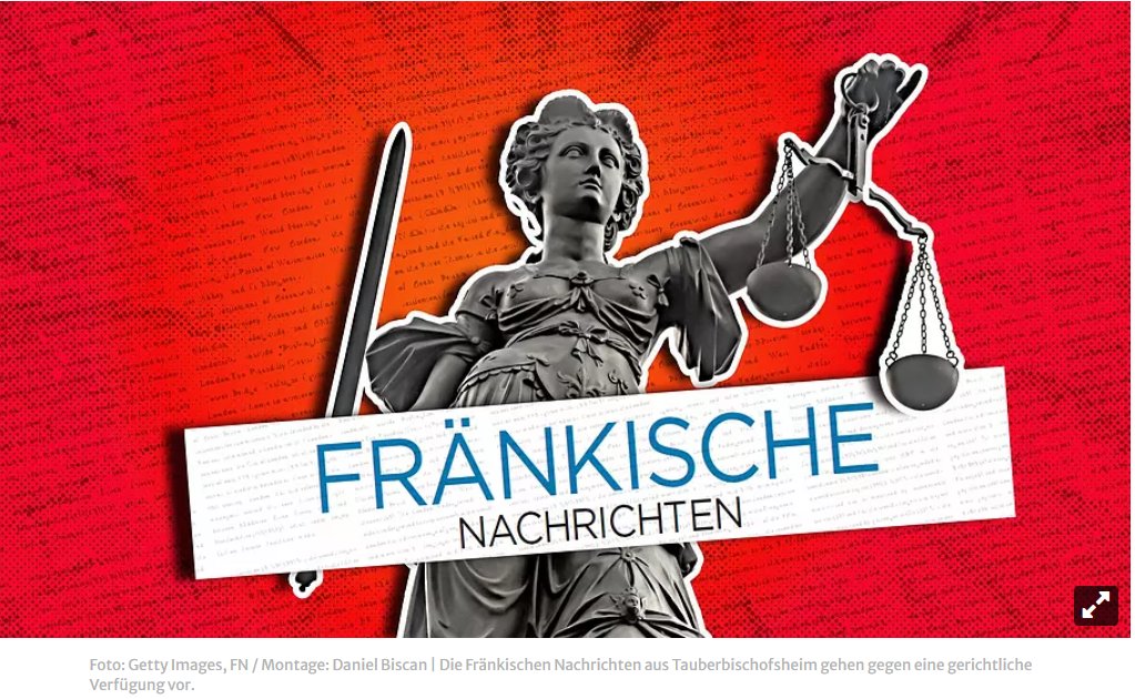 Nach einer gerichtlichen Eilentscheidung mussten die Fränkischen Nachrichten einen kompletten Prozessbericht aus dem Netz nehmen. Der Verlag wehrt sich - vor Gericht. #Journalismus #Tauberbischofsheim mainpost.de/11466780