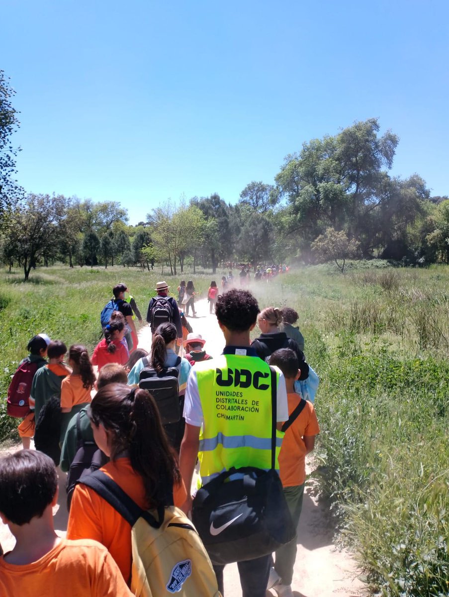 UdcChamartin's tweet photo. El pasado lunes pudimos disfrutar de la naturaleza y salir de las aulas del #ceippatriarcaobispoeijogaray, aprendimos sobre la flora🌻y fauna🐿️ a lo largo de la ruta de la Senda fluvial del Manzanares, que fuerza tiene el chorro de agua💧🙊!! @JMDChamartin @MADRID @AsocElOlivar https://t.co/1Lj8Xm0CuK