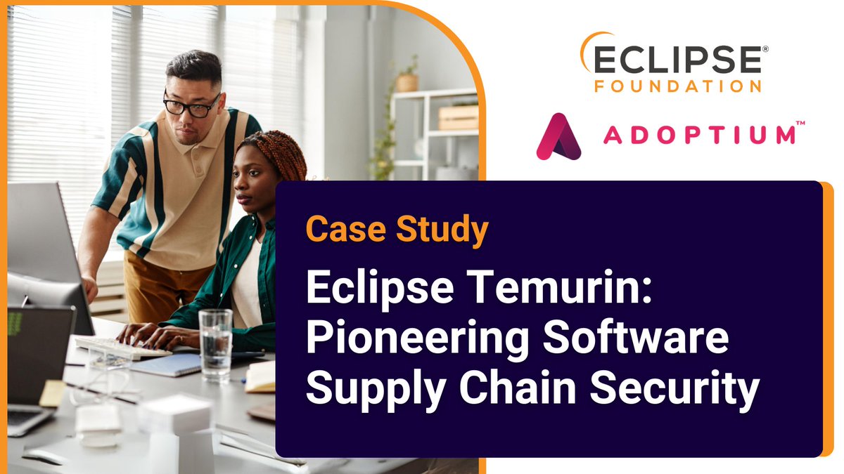 The #EclipseFdn is working to make #opensource more secure. Read our new case study to see how we’re working with @Adoptium to improve #EclipseTemurin’s security at every step: hubs.la/Q02t3yds0 #opensource