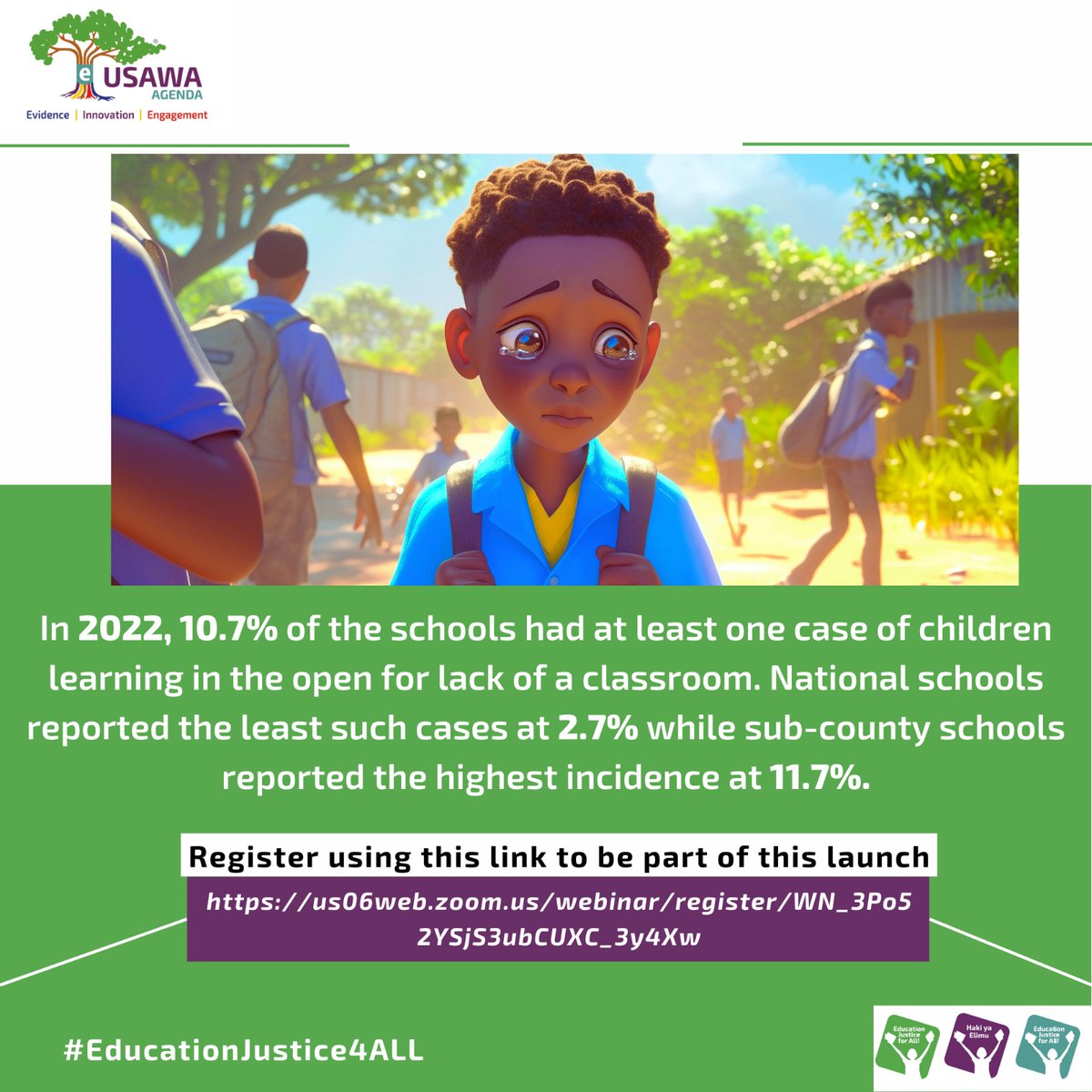 The Usawa Agenda launch signals a pivotal moment in our pursuit of education justice. Let's heed its call for action. #EducationJustice4ALL