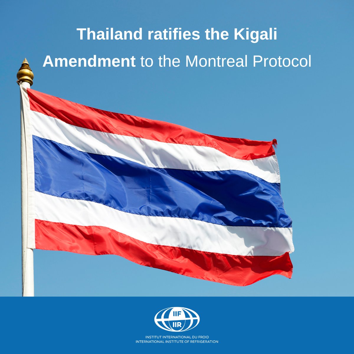 Great news! Thailand joins the fight against climate change by ratifying the Kigali Amendment. 🍃 By committing to reduce HFC emissions, Thailand is taking a crucial step towards a sustainable future. Learn more here 👉 bit.ly/4aPeR8j #ClimateAction #KigaliAmendment