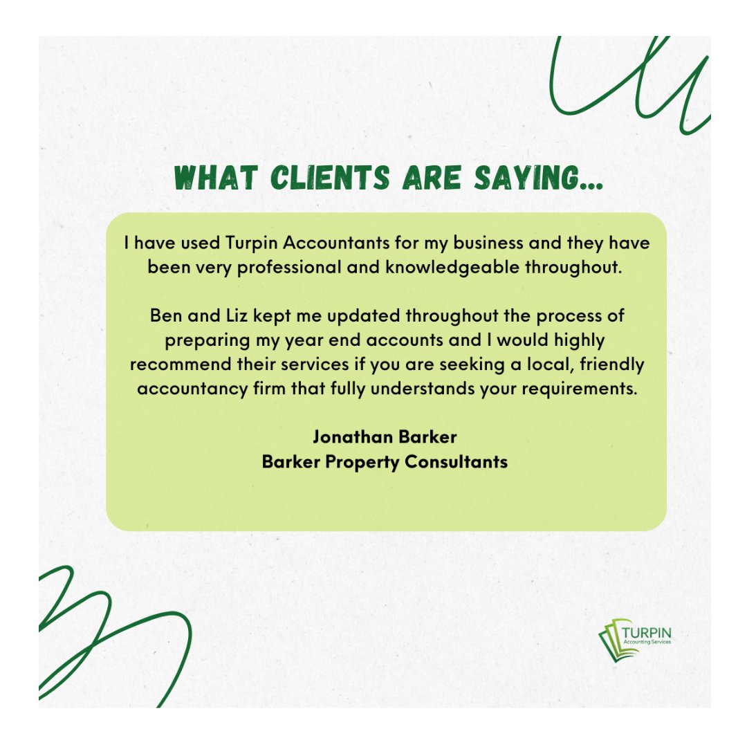💡 TESTIMONIAL TIME 💡 We love to help our clients but we also love hearing how we've done that. Here's what Jonathan Barker from Barker Property Consultants had to say about us and how we helped his business 😊 #testimonial #turpin