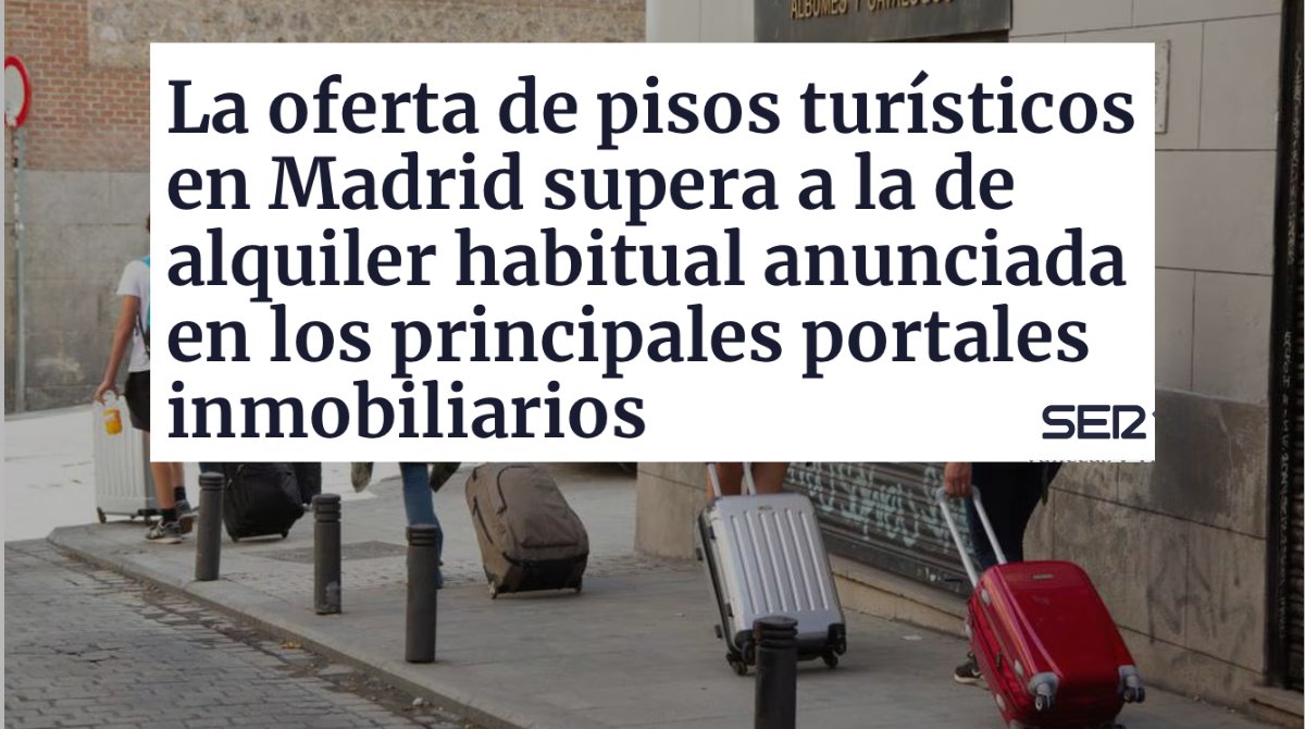 Existe un problema grave de vivienda en la ciudad de Madrid y Almeida se dedica a seguirle el juego a los intereses a los especuladores. No hacer nada es ser cómplice. Vamos a insistir las veces que sean necesarias para que se aplique la Ley de Vivienda en Madrid.