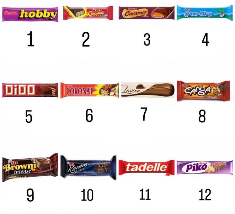 sizin favori cikolataniz hangisiydi lan 12 numaradan daha iyisi gelmedi