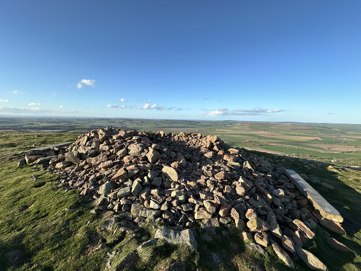 Humbleton Hill, Northumberland. 
A small, but interesting hilltop enclosure. 
Also, just below is the site of the Battle of Homildon 1402. Famous for ‘Harry Hotspur’ and Shakespeare’s Henry IV part 1. #hillfortswednesday