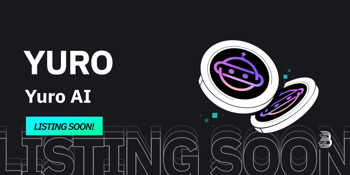 🌟 Upcoming New Listing 🌟

🤩 #BitMart will list $YURO @YuroAIArtifical soon! Click to join: t.me/YuroAI

Keep an eye on our socials for further announcements.

Share in the comments what you like about this project 👇

#YUROBitMartListing #YuroAI