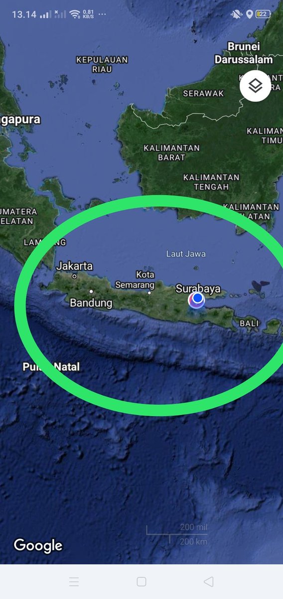 @infoBMKG Later this afternoon, the planet Mercury predicts that the megathrust zone in Trenggalek district will occur 9+ south of Java, Java Island