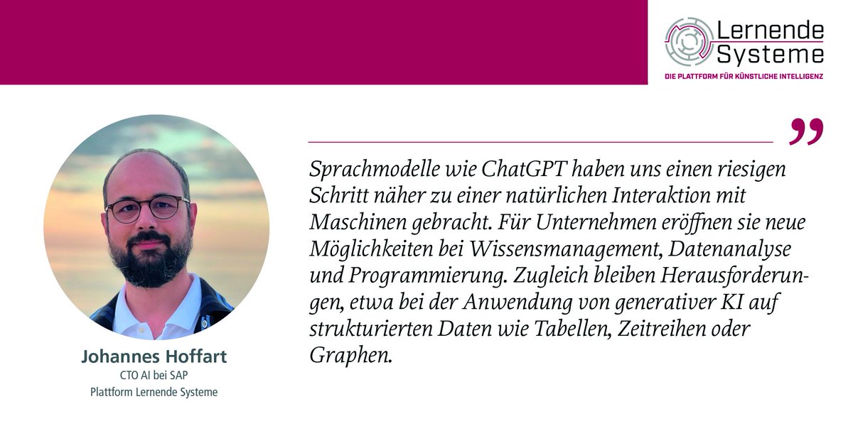 🗓️Terminmerker für die #HannoverMesse: #GenerativeKI für Unternehmen - große Aufmerksamkeit, (zu) große Erwartungen? Dazu diskutieren wir am Do, 25.04. auf unserem Panel u.a. mit @johanneshoffart (@SAPdach ). Info und Livestream 👉 hannovermesse.de/veranstaltung/… @BMBF_Bund #KI #HM24