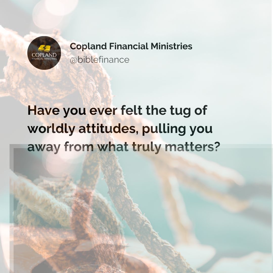 Have you ever felt the tug of worldly attitudes, pulling you away from what truly matters?

#budget #budgeting #budgetlife #debt #savingmoney #moneymanagement #moneyadvice #finance #personalfinance #financialadvice #highinflation