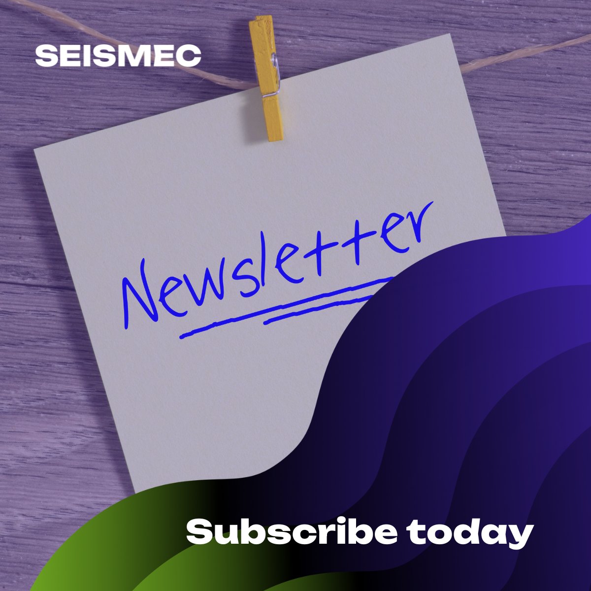 📣 Stay informed, stay ahead! ✍Subscribe to the @SEISMEC_EU newsletter today and receive first the project's updates as well as insightful articles and exciting news straight to your inbox! ⏰ Don't miss out, join us now! Click here: rb.gy/jp895j #seismeceu