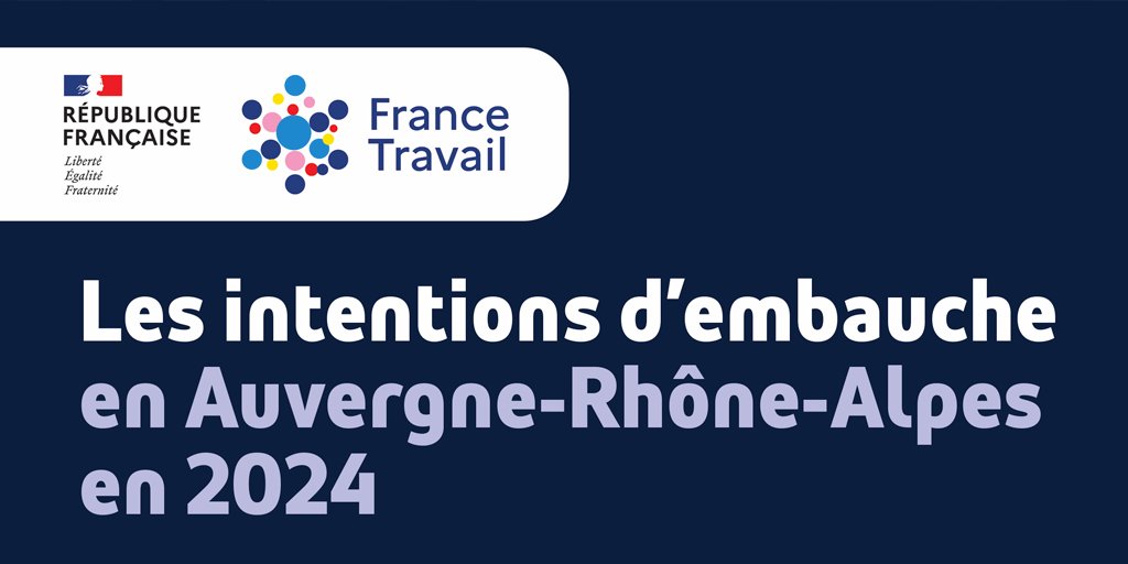 [#BMO2024] On vous dévoile aujourd’hui les résultats de l’enquête <a href="/FranceTravail/">France Travail</a> sur les besoins en main d'œuvre 2024 en #AuvergneRhôneAlpes 🔎

À dérouler 🧵⬇️