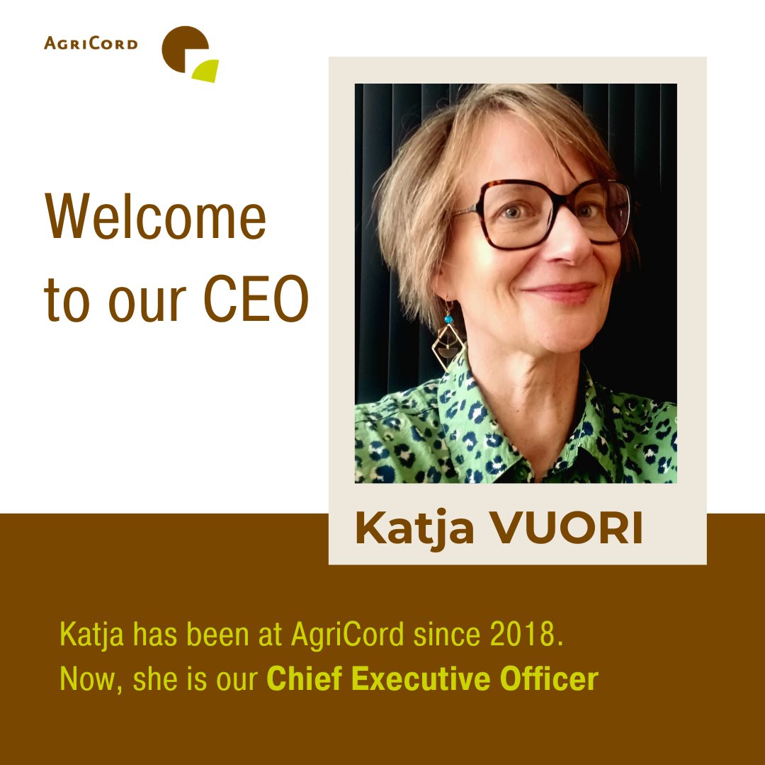 📢 We are delighted to announce that @KatjaVuoriBRX, previously our Programme Director, has been appointed as CEO by the Board of Directors at @FFP_AgriCord. 🫱🏾‍🫲🏼We are confident that the collective energy and goodwill of our members continues to strengthen our #alliance!