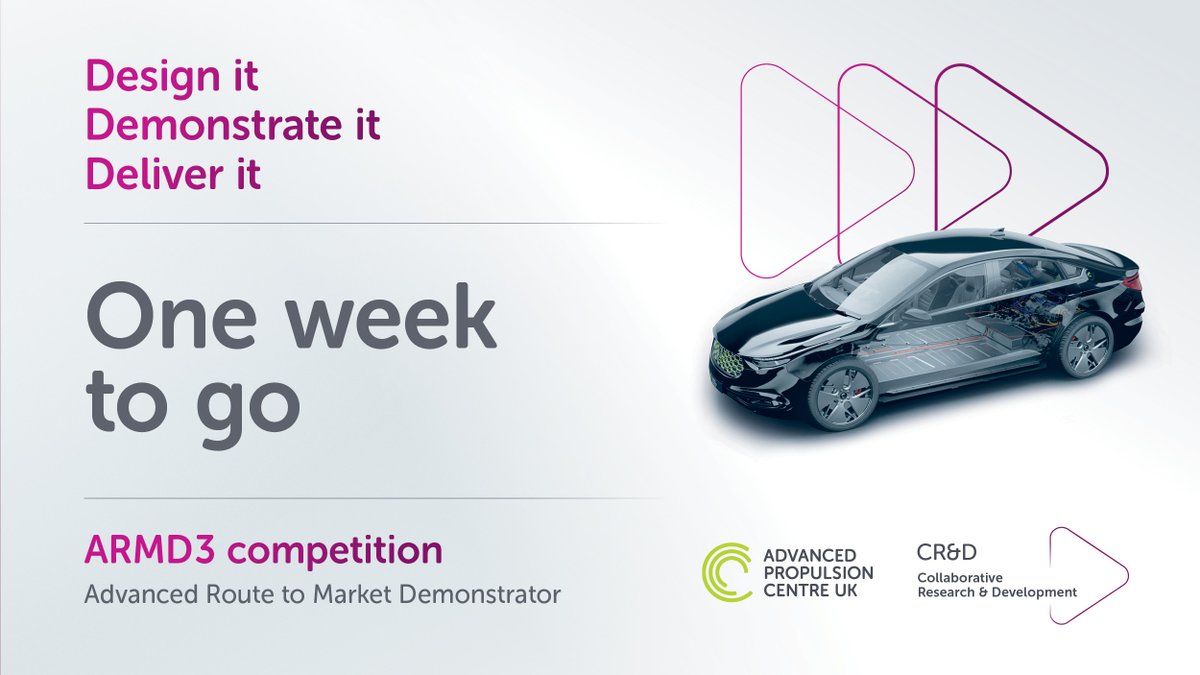 ⏰ Just one week until our Advanced Route to Market Demonstrator 3 (ARMD3) competition closes! Apply now 👉 okt.to/pg4EFl Our team is on hand to guide you through your application, so get in touch before the deadline on 1 May at 11:00 BST. 📧 👉 info@apcuk.co.uk