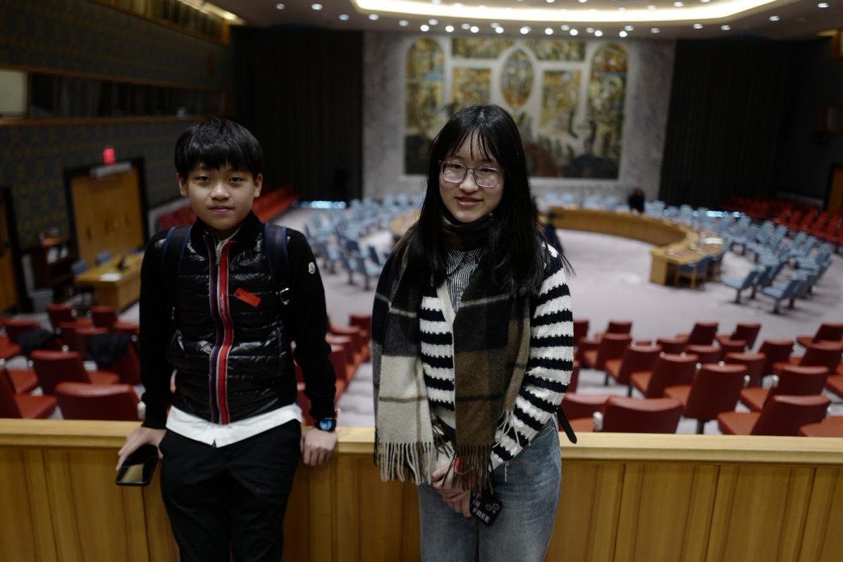 Fosun_Intl's tweet photo. Congratulations to the two Chinese winners who participated in the #EmergingVisionaries Summit at the Prudential Financial Newark headquarters! Not only did they showcase their incredible projects, but they also had the opportunity to visit #UNICEF and the United Nations. #SDGs https://t.co/SANQxCxKnF