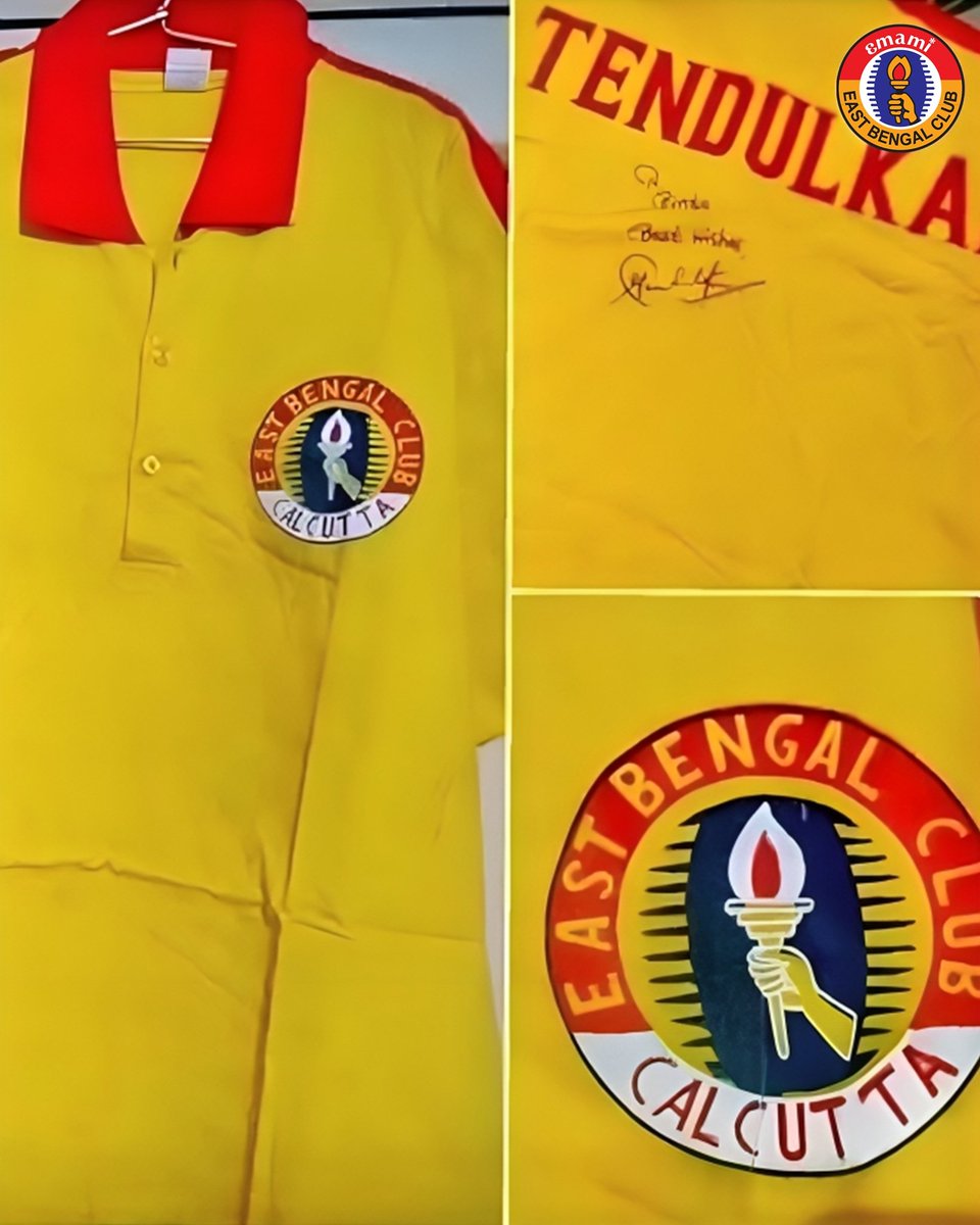 eastbengal_fc's tweet photo. 𝐃𝐈𝐃 𝐘𝐎𝐔 𝐊𝐍𝐎𝐖?

Under 𝐒𝐚𝐜𝐡𝐢𝐧 𝐓𝐞𝐧𝐝𝐮𝐥𝐤𝐚𝐫’s captaincy, our cricket team emerged victorious in the 1994 P. Sen Trophy, beating our arch-rivals Mohun Bagan in the final! 🏆

We send you lots of Red & Gold love on your 5⃣1⃣st birthday, #MasterBlaster! Have a great one! 🎂🥳🏏

জন্মদিনের আন্তরিক শুভেচ্ছা, সচিন! আমরা আপনার দীর্ঘজীবন কামনা করি। ❤️💛

#JoyEastBengal #HappyBirthdaySachin