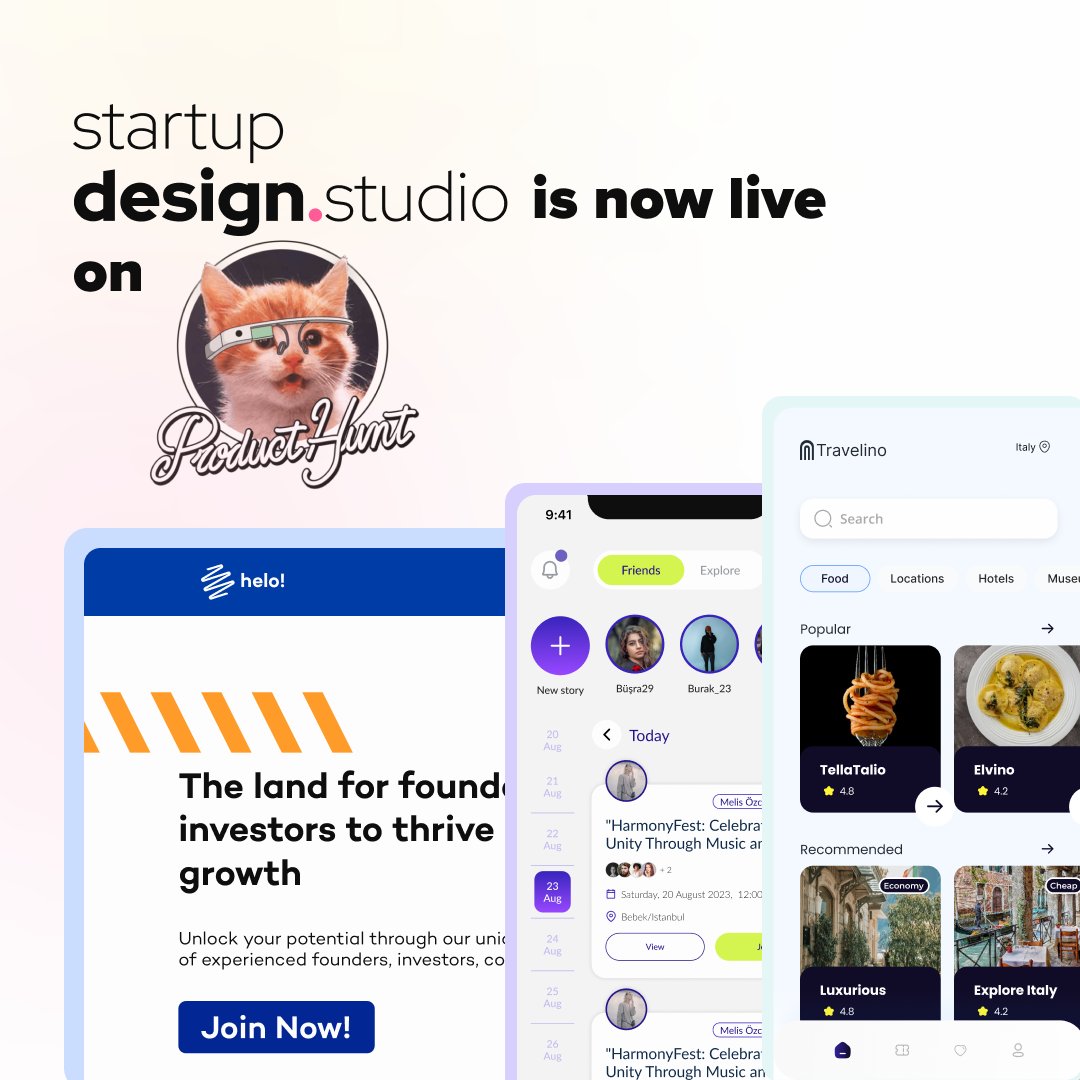 startup_design_'s tweet image. Subscription-based UI/UX Design Services for Startups by us are now live on @ProductHunt 🚀
We Look Forward to your support!

#producthunt #startups #Subscriptiondesign