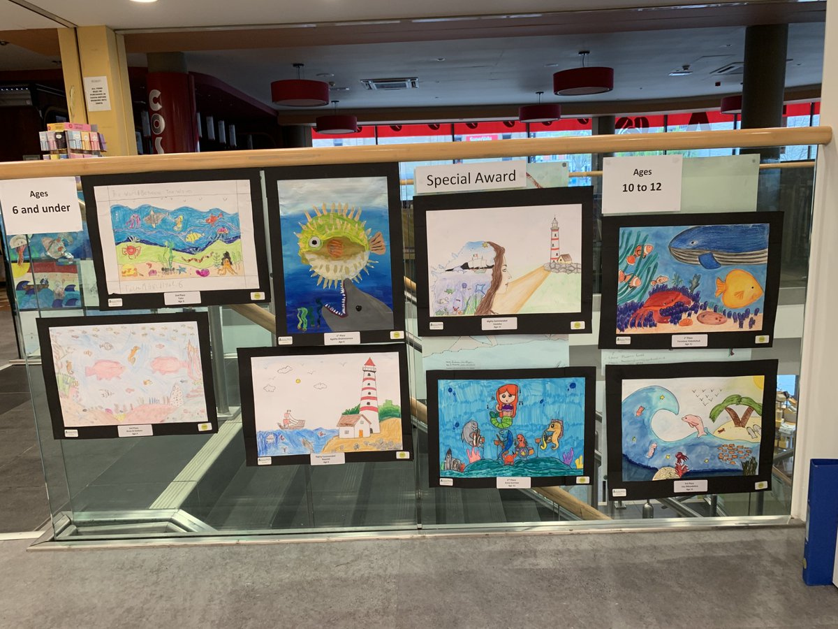 Eason Dun Laoghaire is thrilled to present the winning artworks from the annual colouring competition, in partnership with @NMMIreland. These masterpieces showcase the creativity and skill of our youth. Don't miss this limited-time display – visit us today!